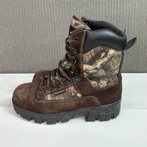 Texas Steer Camo Suede KIRIT Waterproof Work Hunting Boots Men's size 7.5W